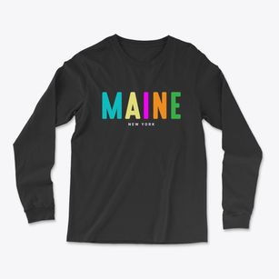 Maine New York Color Pop Light Soft Long Sleeve T-Shirt