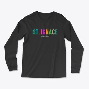 St. Ignace Michigan Color Pop Light Soft Long Sleeve T-Shirt