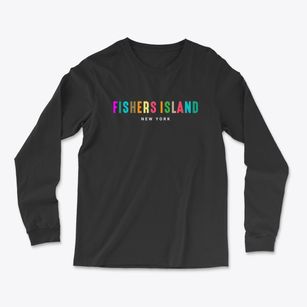 Fishers Island New York Color Pop Light Soft Long Sleeve T-Shirt