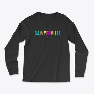 Sawyerville Illinois Color Pop Light Soft Long Sleeve T-Shirt