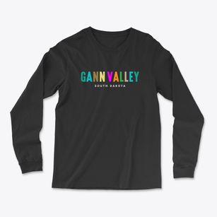 Gann Valley South Dakota Color Pop Light Soft Long Sleeve T-Shirt