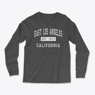 East Los Angeles California Classic Established Light Soft Long Sleeve T-Shirt