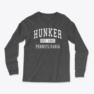 Hunker Pennsylvania Classic Established Light Soft Long Sleeve T-Shirt