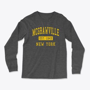 Mcgrawville New York Classic Established Light Soft Long Sleeve T-Shirt