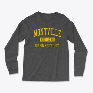 Montville Connecticut Classic Established Light Soft Long Sleeve T-Shirt