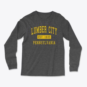 Lumber City Pennsylvania Classic Established Light Soft Long Sleeve T-Shirt
