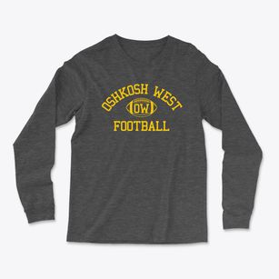 Oshkosh West High School Classic Football Light Soft Long Sleeve T-Shirt
