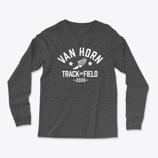 Van Horn Junior High School Track and Field Light Soft Long Sleeve T-Shirt