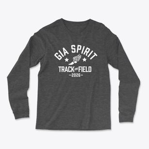 Gia School Spirit Track and Field Light Soft Long Sleeve T-Shirt