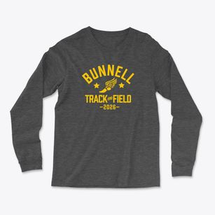 Bunnell High School Track and Field Light Soft Long Sleeve T-Shirt