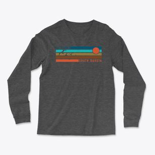 La Plant South Dakota Blissful Sunset Light Soft Long Sleeve T-Shirt
