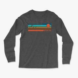 Westview Circle Wyoming Blissful Sunset Light Soft Long Sleeve T-Shirt