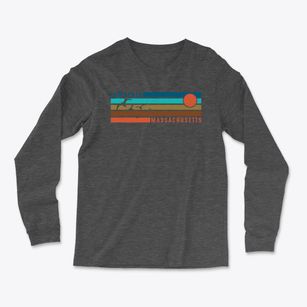Lawrence Massachusetts Blissful Sunset Light Soft Long Sleeve T-Shirt