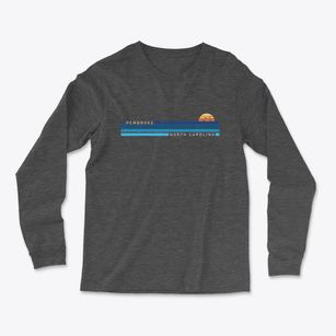 Pembroke North Carolina Water View Light Soft Long Sleeve T-Shirt