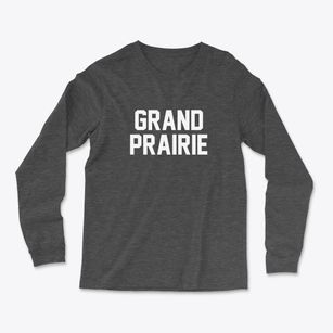 Grand Prairie Texas Classic Block Light Soft Long Sleeve T-Shirt