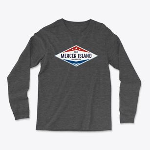 Mercer Island Washington Diamond Star Light Soft Long Sleeve T-Shirt