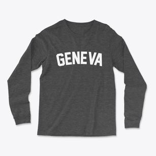 Geneva Indiana Classic Curve Light Soft Long Sleeve T-Shirt