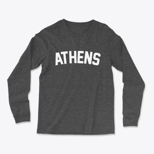Athens Maine Classic Curve Light Soft Long Sleeve T-Shirt