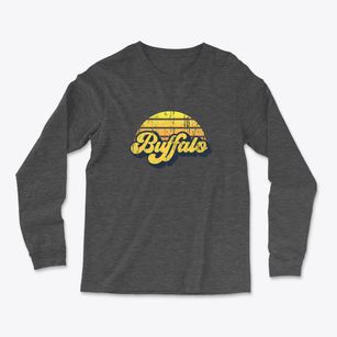 Buffalo Wyoming Sublime Sunset Light Soft Long Sleeve T-Shirt