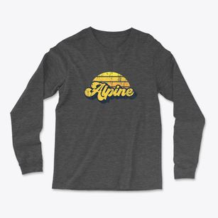 Alpine Wyoming Sublime Sunset Light Soft Long Sleeve T-Shirt