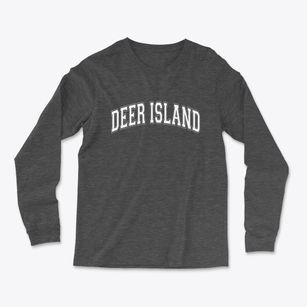 Deer Island Oregon Varsity Light Soft Long Sleeve T-Shirt