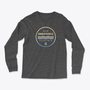Charlottesville Virginia Color Fade Light Soft Long Sleeve T-Shirt