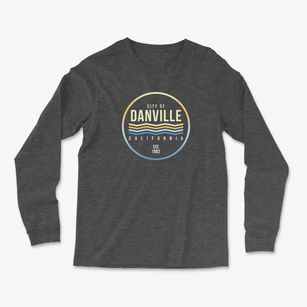 Danville California Color Fade Light Soft Long Sleeve T-Shirt