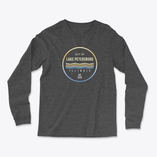 Lake Petersburg Illinois Color Fade Light Soft Long Sleeve T-Shirt