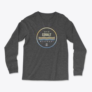 Cobalt Missouri Color Fade Light Soft Long Sleeve T-Shirt