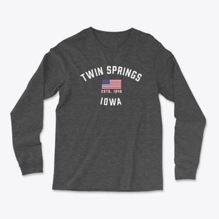Twin Springs Iowa Patriot Light Soft Long Sleeve T-Shirt