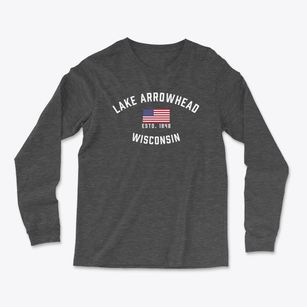 Lake Arrowhead Wisconsin Patriot Light Soft Long Sleeve T-Shirt