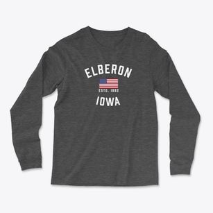 Elberon Iowa Patriot Light Soft Long Sleeve T-Shirt