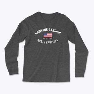 Hawkins Landing North Carolina Patriot Light Soft Long Sleeve T-Shirt
