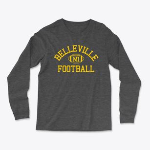 Belleville Michigan Football Light Soft Long Sleeve T-Shirt