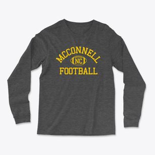 Mcconnell North Carolina Football Light Soft Long Sleeve T-Shirt