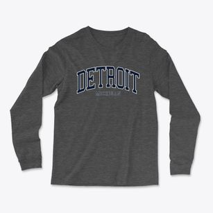 Detroit Michigan Traditional Light Soft Long Sleeve T-Shirt