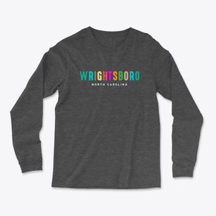 Wrightsboro North Carolina Color Pop Light Soft Long Sleeve T-Shirt