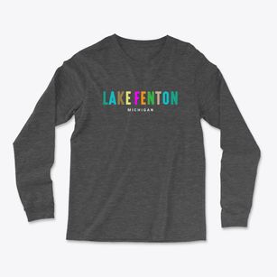 Lake Fenton Michigan Color Pop Light Soft Long Sleeve T-Shirt