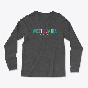 West Elmira New York Color Pop Light Soft Long Sleeve T-Shirt