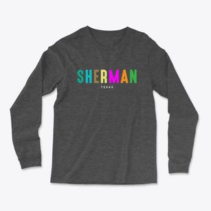 Sherman Texas Color Pop Light Soft Long Sleeve T-Shirt
