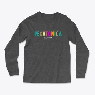 Pecatonica Illinois Color Pop Light Soft Long Sleeve T-Shirt