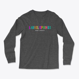 Laurel Springs New Jersey Color Pop Light Soft Long Sleeve T-Shirt