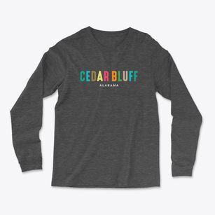 Cedar Bluff Alabama Color Pop Light Soft Long Sleeve T-Shirt