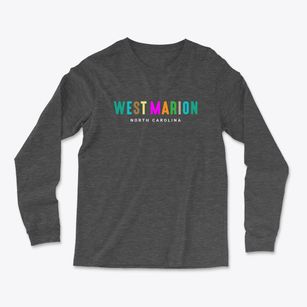 West Marion North Carolina Color Pop Light Soft Long Sleeve T-Shirt