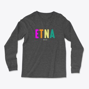 Etna Ohio Color Pop Light Soft Long Sleeve T-Shirt