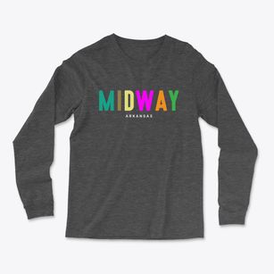 Midway Arkansas Color Pop Light Soft Long Sleeve T-Shirt