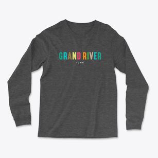 Grand River Iowa Color Pop Light Soft Long Sleeve T-Shirt