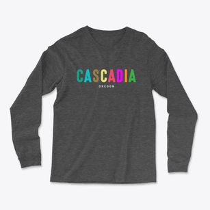 Cascadia Oregon Color Pop Light Soft Long Sleeve T-Shirt
