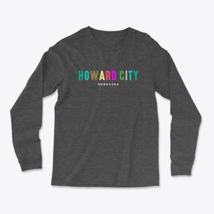 Howard City Nebraska Color Pop Light Soft Long Sleeve T-Shirt