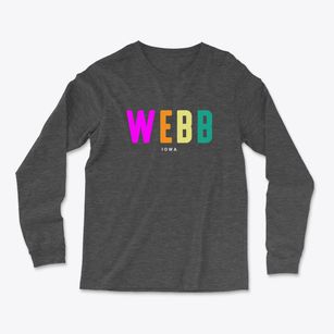 Webb Iowa Color Pop Light Soft Long Sleeve T-Shirt